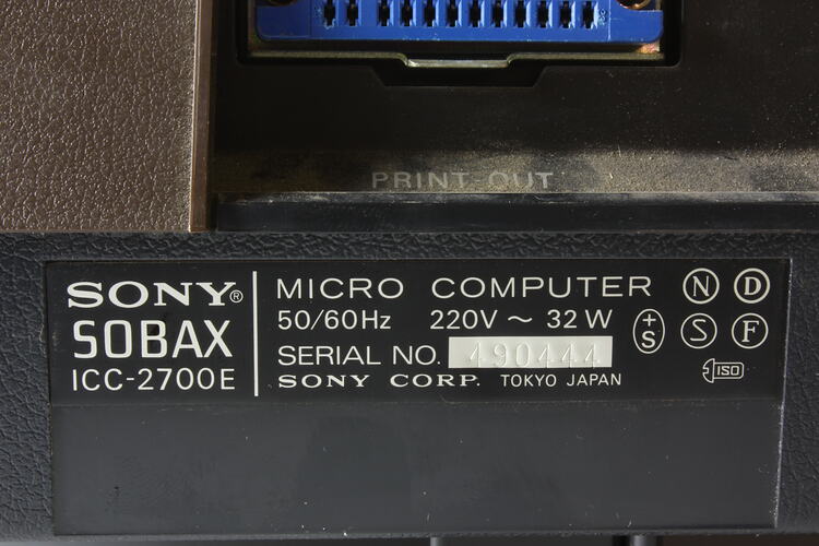 Computer & Printer - Sony, ICC-2700E & EP-71, circa 1970 Computer & Printer - Sony, ICC-2700E & EP-71, circa 1970