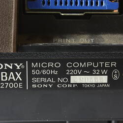 Detail of Sony micro computer