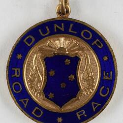 Medal - Cycling, Awarded to Hubert Opperman, Dunlop Road Race, Warrnambool to Melbourne, Victoria, 1929