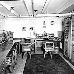 Photograph - Orient Line, RMS Orcades, Radio Room Operators' Desk, A Deck, 1948