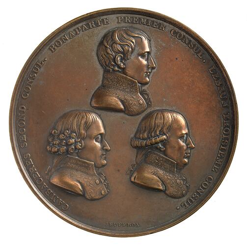 Medal - Promulgation of the Treaty of Amiens, Napoleon Bonaparte (Emperor Napoleon I), France, 1802