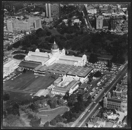 Photograph - Aerial View of the Royal Exhibition Building, Carlton, Victoria, Apr 1962