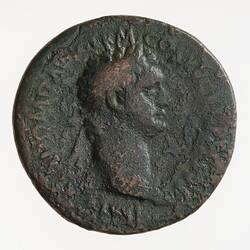 Coin - As, Emperor Domitian, Ancient Roman Empire, 90-91 AD