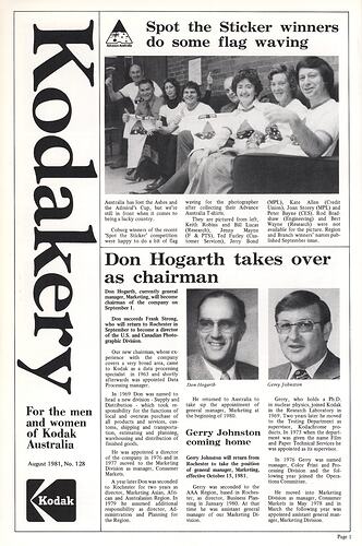 Newsletter - 'Australian Kodakery', No 128, August 1981