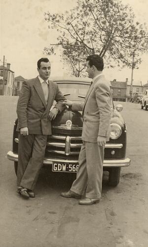 Bruno & Ugo Ceresoli With First Mokambo Band Car, Carlton, 1953