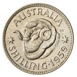 Round silver coin.