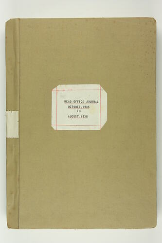 Journal - Kodak Archive, Series 5, 'Accounting Journals', Head Office Journal, Oct 1935 - Aug 1938
