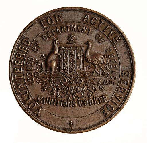 WWI Badge - Munitions Worker, Australia, 1914-1919