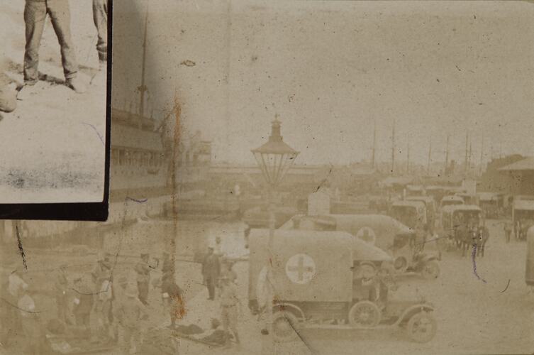Hospital Ship Salta With Ambulances & Wounded, World War I, 1915-1918