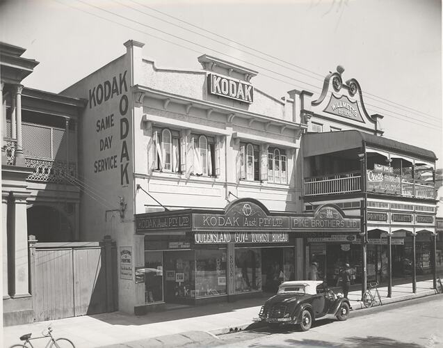 Street view of Kodak retail building.