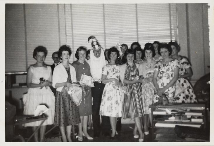 Photograph - Kodak Australasia Pty Ltd, Christmas Party in Accounting Machine Room, Abbotsford, 1959-1960