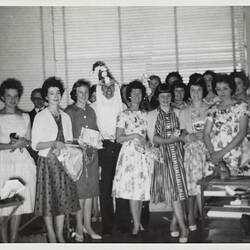 Photograph - Kodak Australasia Pty Ltd, Christmas Party in Accounting Machine Room, Abbotsford, 1959-1960