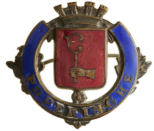 Badge - Poperinghe, Belgium, World War I, 1914-1919
