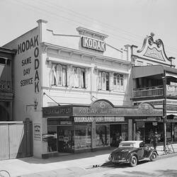 Negative - Kodak Australasia Pty Ltd, Shop Exterior Kodak Branch, Townsville, QLD, 1930s