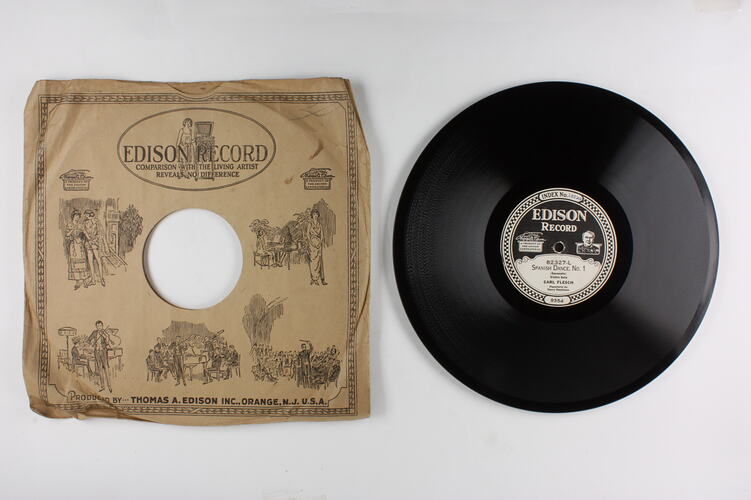 Disc Recording - Edison, Double Sided, 'Spanish Dance, No.1' & 'The Foggy Dew', 1923-1929.