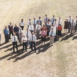Photograph - Kodak Australasia Pty Ltd, Research Laboratory Staff Portrait on Lawn, Coburg, 1990 - 1997