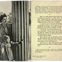 Booklet - Royal Family, Empire Youth Movement, Commonwealth Dept of Immigration, 1951