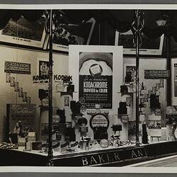 Shopfront display for colour Kodachrome movies.