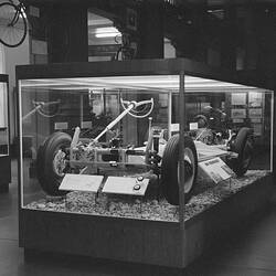 Road transport display at the Institute of Applied Science (Science Museum), Melbourne, July 1969