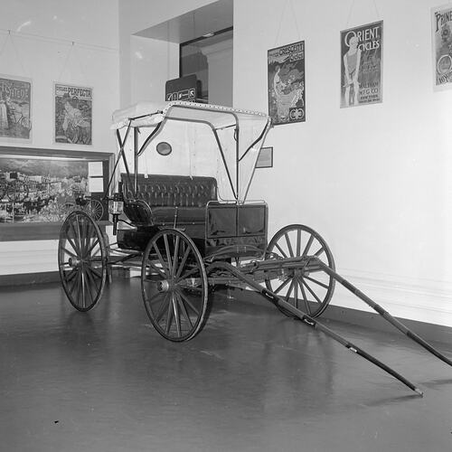 Piano box buggy, Science Museum, Melbourne, 1970s