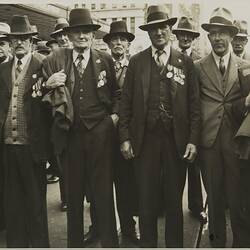 Photograph - Anzac Day Marchers, Melbourne, circa 1930s