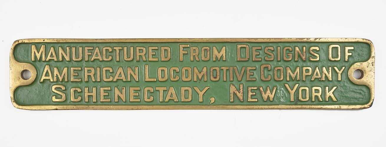 Locomotive Number Plate - Victorian Railways, S Class, 'Edward Henty', 1937