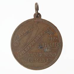 Medal - Commemorative, Commissioned by Julius Silbermann & Co, Nuremberg, 1888 - Obverse