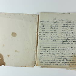 Exercise Book - English Language Lessons, Victoria & Tasmania, 1943-1945