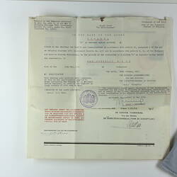 Certificate - Diploma  B, Merchant Marine Engineer, The Hague, Netherlands, 10 Oct 1947