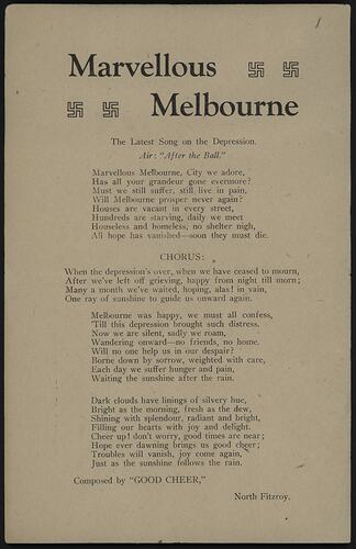 Street Ballad - Marvellous Melbourne, 1890s