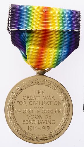 Medal - South Africa Victory Medal, Specimen, South Africa, 1919 - Reverse