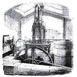 Harrison-Siebe 10 h.p. Refrigeration Machine, No.4 Red Lion Square, London, England, 1858