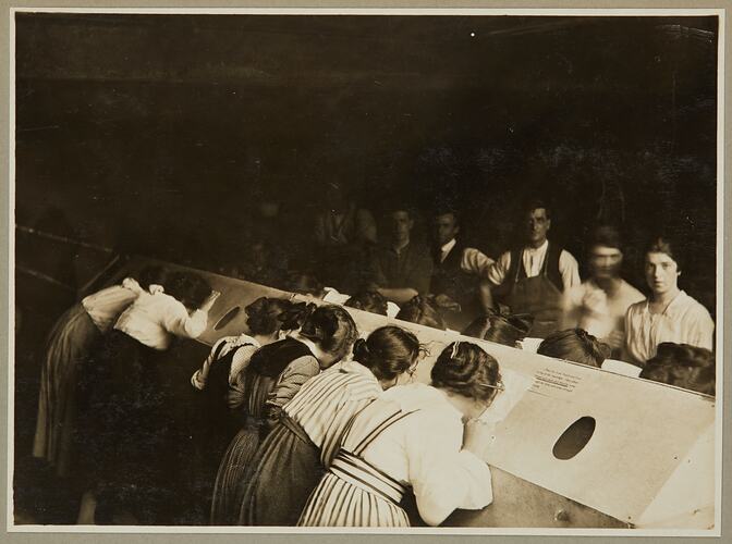 Kodak Australasia Pty Ltd, Staff using 'Inhalatorium', Abbotsford, circa 1919