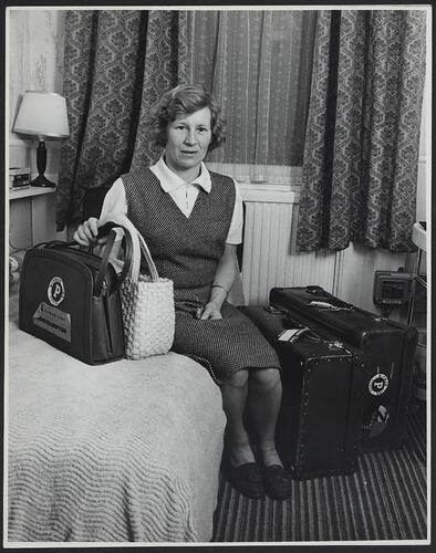 Photograph - Shelagh Philpott (Bannister) At Hotel, London, 10 Sep 1965