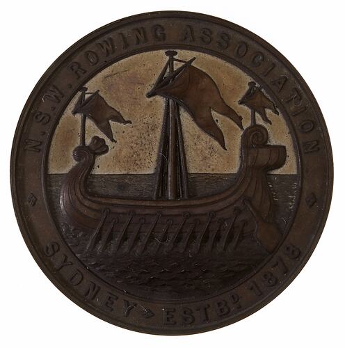Medal - New South Wales Rowing Association, post 1878 AD