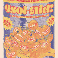 Isol-Aid Online Music Festival, Edition 4, Designed by Sebastian White, 11-12 April 2020