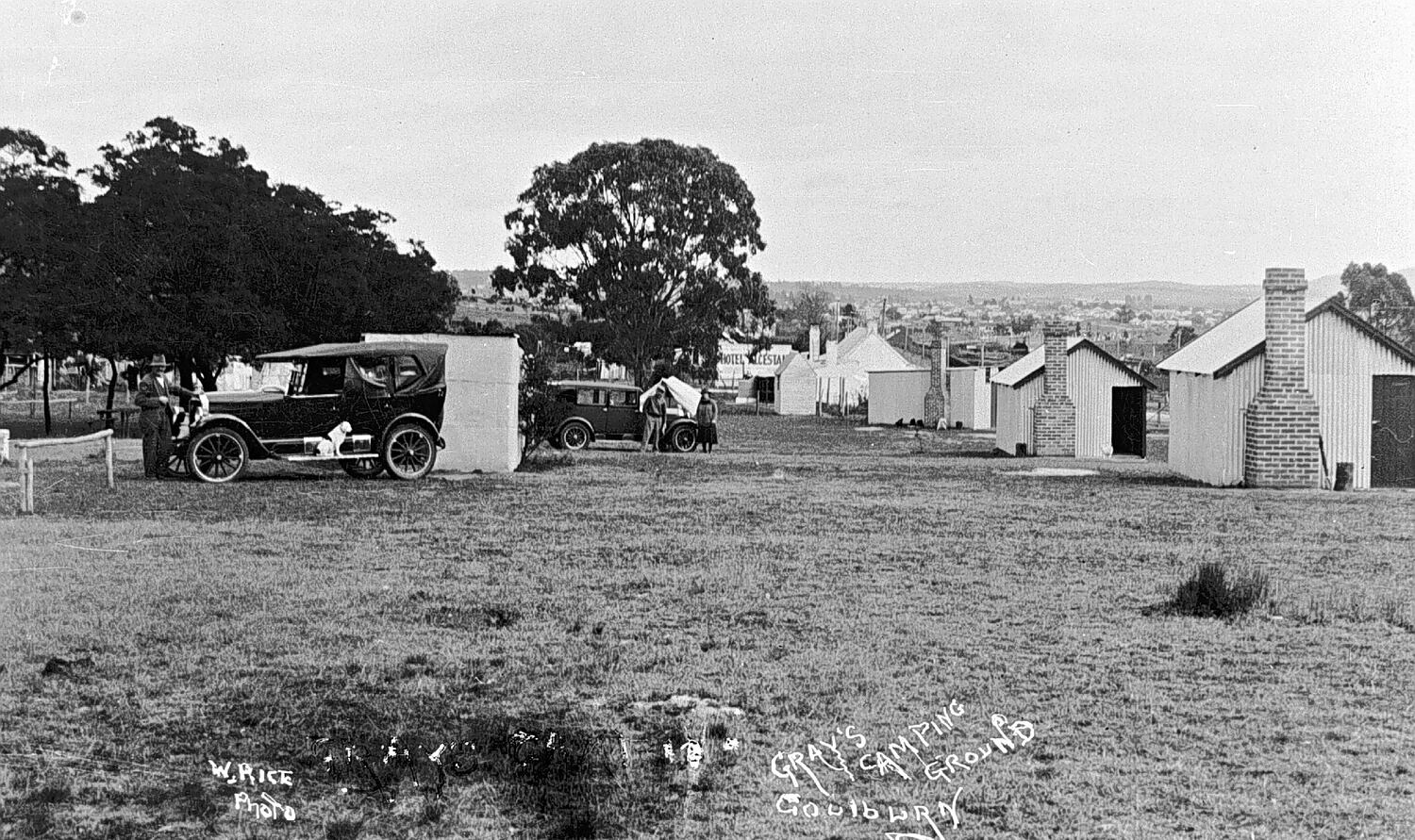 Negative 'Gray's Camping Ground', Goulburn, New South Wales, circa 1930