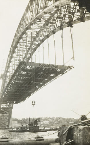 Construction of Sydney Harbour Bridge, December 1930