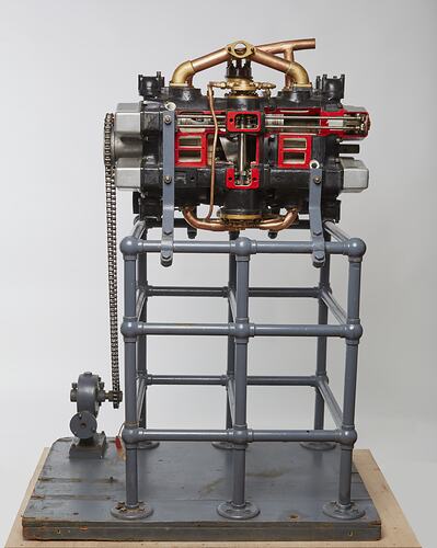 Engine - A.G.M. Michell, Crankless Engines (Aust.) Pty Ltd, 8-Cylinder, Melbourne, Victoria, 1923