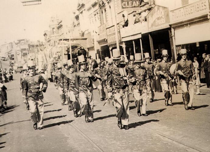 Photograph - Marching Band, Ballarat, 1935
