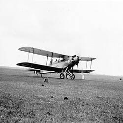 Negative -  Air Force Westland Wapiti Aircraft, Nhill, Victoria, Mar 1929