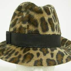 Hat - Leopard Skin Print, front view