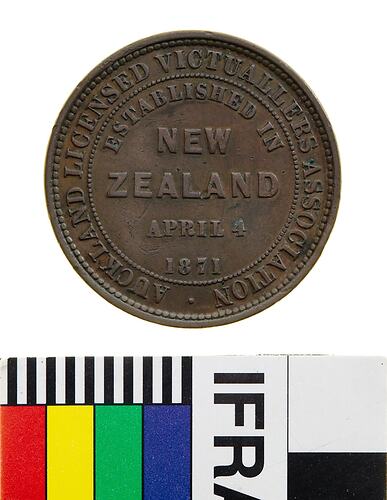 Auckland Licensed Victuallers Association Token Penny
