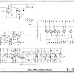 Schematic Diagram - CSIRAC Computer, 'Adder Supply Hooter Start Unit', B24926, 1948-1955
