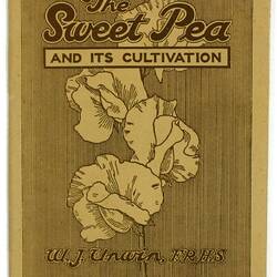 Catalogue - Supplement 'The Sweet Pea and its Cultivation', W J Unwin, 1940