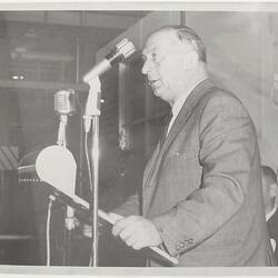 Studio Proof -  Massey Ferguson, Premier Bolte Speaking at the Official Opening of the Sunshine Foundry, Sunshine, Victoria,1967