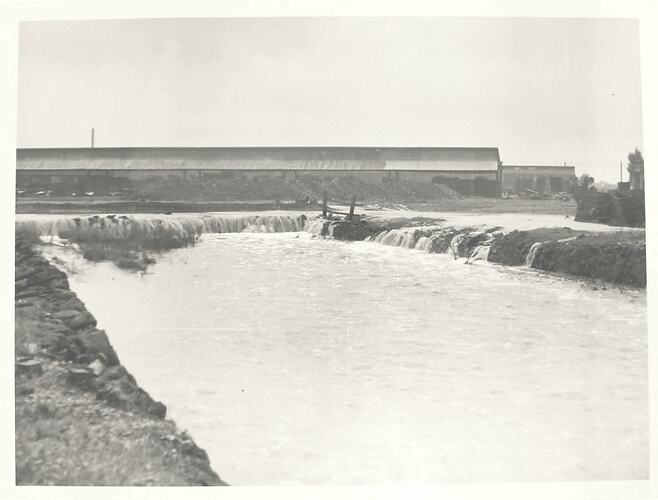 Photograph - Flood Damage at HV McKay Massey Harris Factory, Sunshine, 1950
