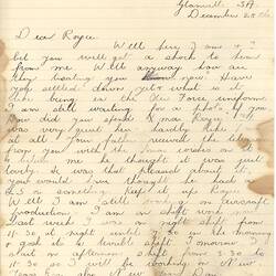 Page - Letter, Lil to Aircraftman Royce Phillips, Personal, 1941-1945