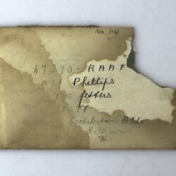 Envelope - Addressed to Aircraftman Royce Phillips, Personal, 1941-1945