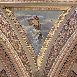 Pendentive figure, Hercules. Detail of Interior Following Restoration, Royal Exhibition Building, Melbourne, Victoria, 2001